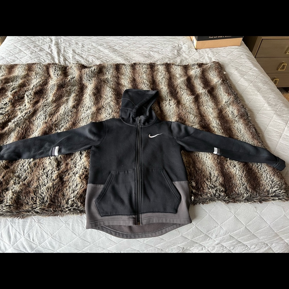 Boys large zip Nike sweatshirt
